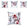Восхитительная 18-дюймовая рождественская наволочка с Санта-Клаусом и снеговиком для праздничного декора дивана