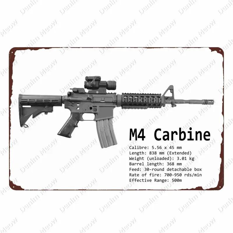 Винтажная металлическая табличка Узи, Плакат, Бар, Клуб, Кафе, Декоративная тарелка для комнаты, Жестяная картина с изображением винтовки, Для военных фанатов, Настенные наклейки