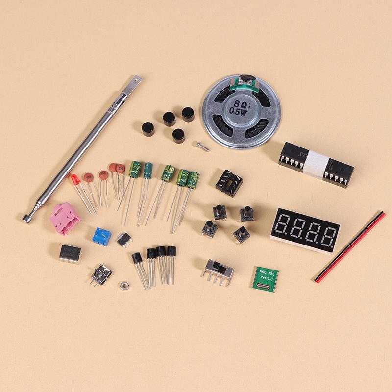 DIY FM радио электронный комплект регулируемая частота 87-108 МГц цифровой дисплей паяльный проект практика припой RDA5807S