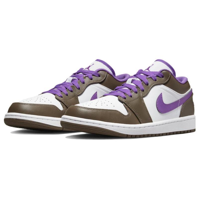 Jordan 1 Низкие фиолетово-мокко Jordan 553558-215