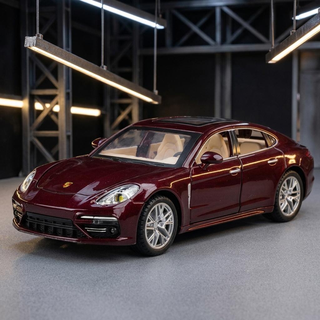 AABKP1 1:24 Porsche Panamera Luxury Fastback Sedan Alloy Metal Diecast Model Car Home Trendy & Desktop Display Ornaments Birthday Gifts