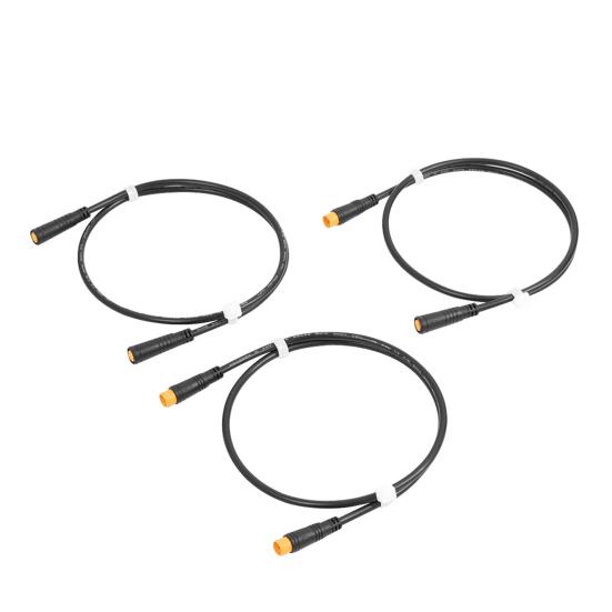 Удлинительный кабель для электровелосипеда 3Pin, водонепроницаемый электрический велосипедный мотор, переходник для дроссельной заслонки, женский и мужской разъем, удлинительный кабель