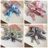 Elastic Plaid Silk Ribbon Scrunchies Korean Style Large Intestine Hair Ring  Daily