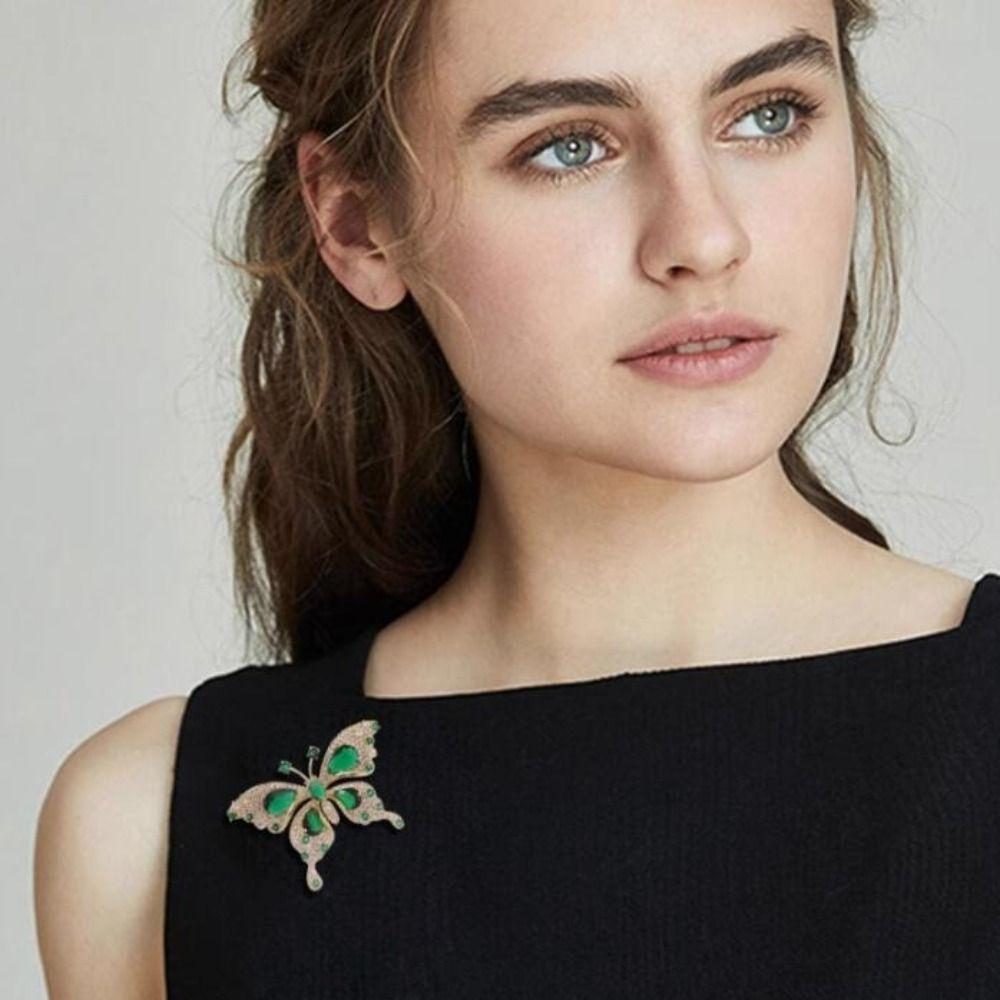 Alloy Insect Corsage Fabric Handmade Cloth Art Lapel Pins New Pin Brooch  Wedding Party Decor