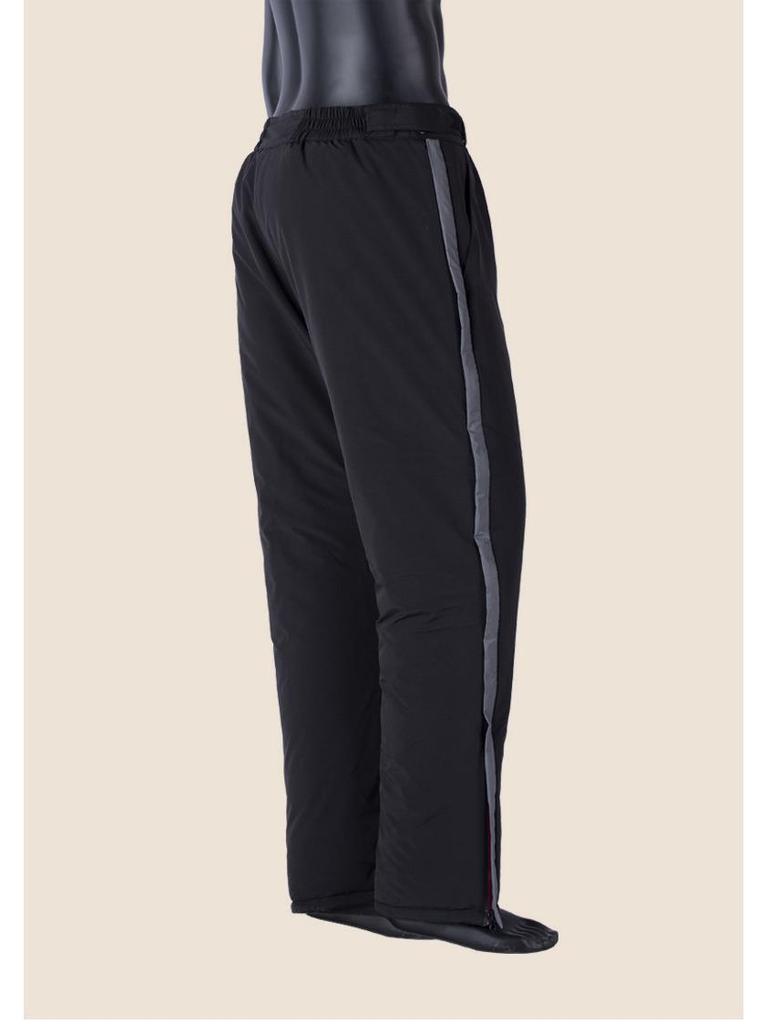 Мужские водонепроницаемые зимние хлопковые брюки с двойной молнией - быстросъемные, свободного кроя, с плюшевой подкладкой, теплые для улицы и рыбалки.