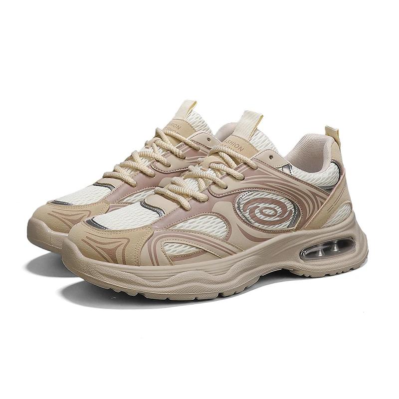 New Mesh Breathable Sports Shoes Breathable Men'S Shoes Soft Sole Shock-Absorbing Casual Running Shoes For Men