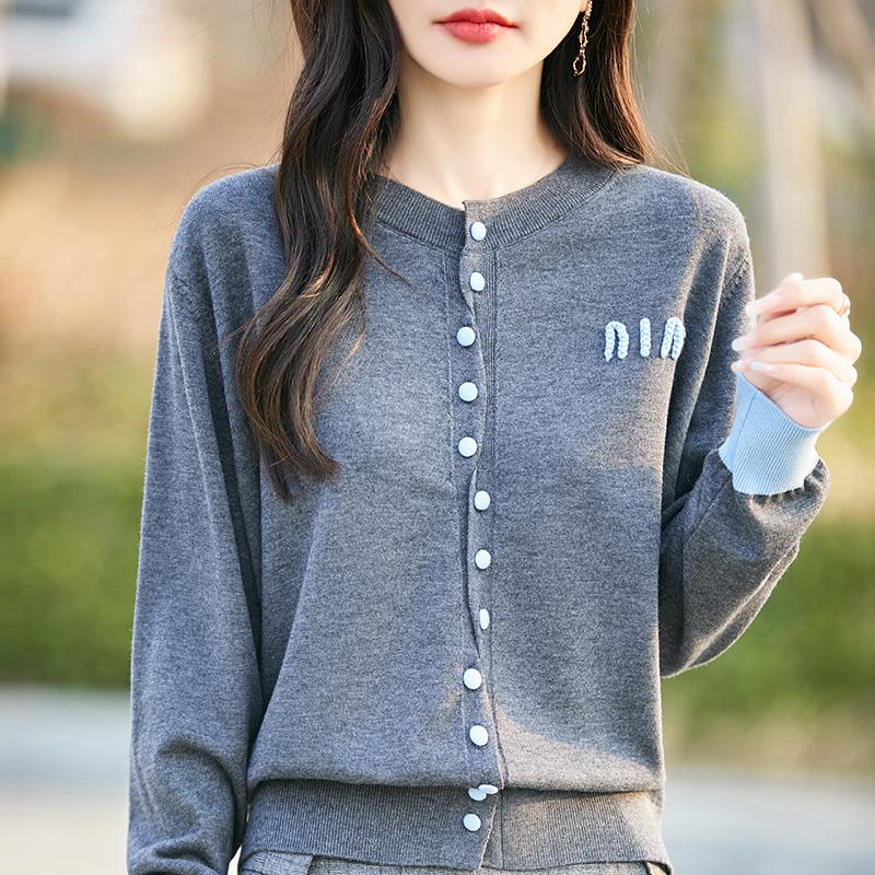 Женский легкий кардиган из 50% шерсти и 50% шелка Mulberry — универсальный трикотаж на все 4 сезона для комфорта и стиля в любое время года