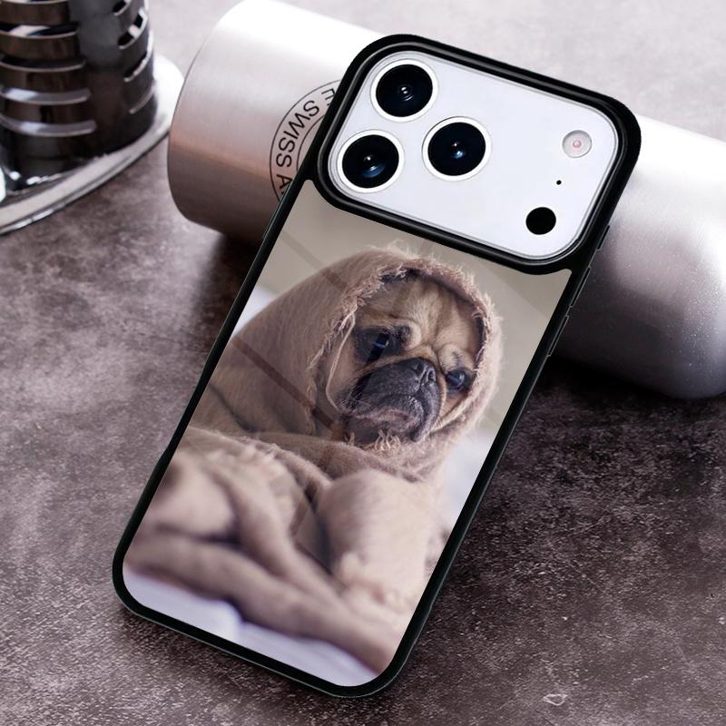 Pug Dog soft Phone Case for iPhone 17 16 15 Pro Max Air 14 13 12 11 Plus Shockproof Capa Cover