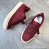 Men's Shoes Trendy Low-top Ins Burgundy Casual Board Shoes Trendy Student Trend Versatile Men's New Models