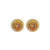 Cute Cartoon Earrings Quirky Girl Stud Earrings Resin Doll Face Women'S Simple Earrings