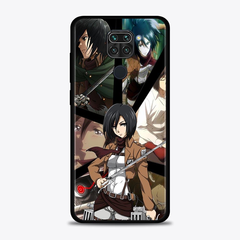 Attack On Titan Girl1 Anime Phone Shell For Xiaomi Redmi Note 10 9 9S 9T 8 8T 7 Pro Max Cover for Redmi K40 9 9T 9A 9C Soft Case