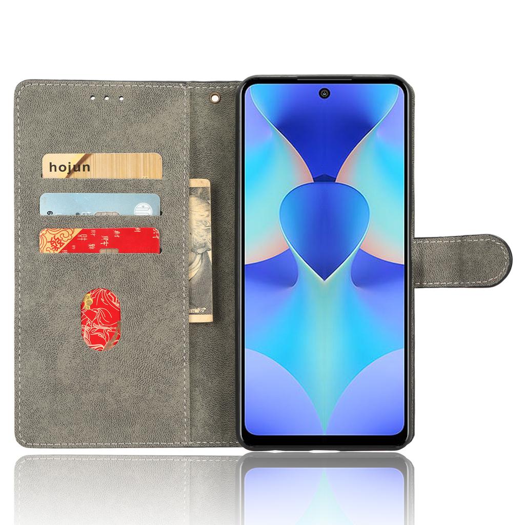 Для мобильного телефона TECNO Spark 10 Pro KI7 Чехол-подставка из ПУ кожи с блокировкой RFID, кошелек с ремешком