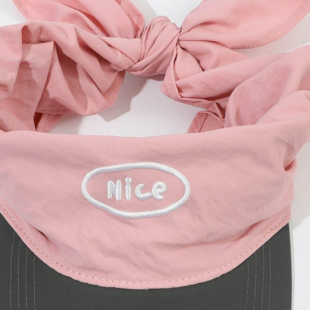 Cotton Strappy Scarf Hat Korean Style Letter Hair Scarf Simple Vintage Baseball Cap Street