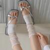 Thin Short Socks Mesh Ruffle Ballet Style Cuffs New Fashion Leg Warmers  Women Girls