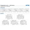 AIRTAC  GAC200-06/08 GAC300-10/15-S GAC F.R.L Combination Preparation Unit Filter Regulator Lubricator FRL pneumatic