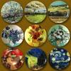 Van Gogh Wall Hanging Decorative Plates Home Decor Artistic Ceramic Plate Platos Decorativos Para Colgar With Hanging Hooks