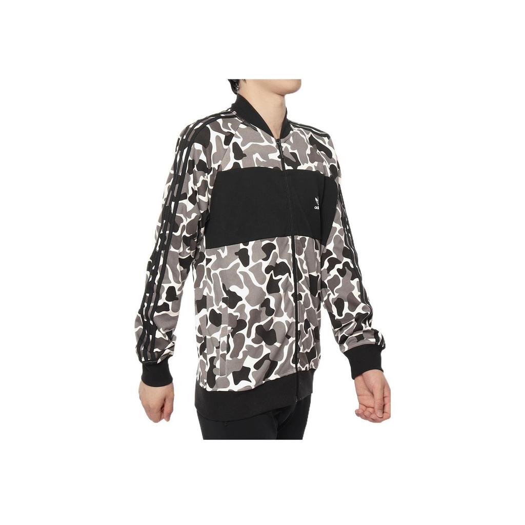 adidas Мужская куртка Originals Color Block с леопардовым принтом и логотипом DN8036