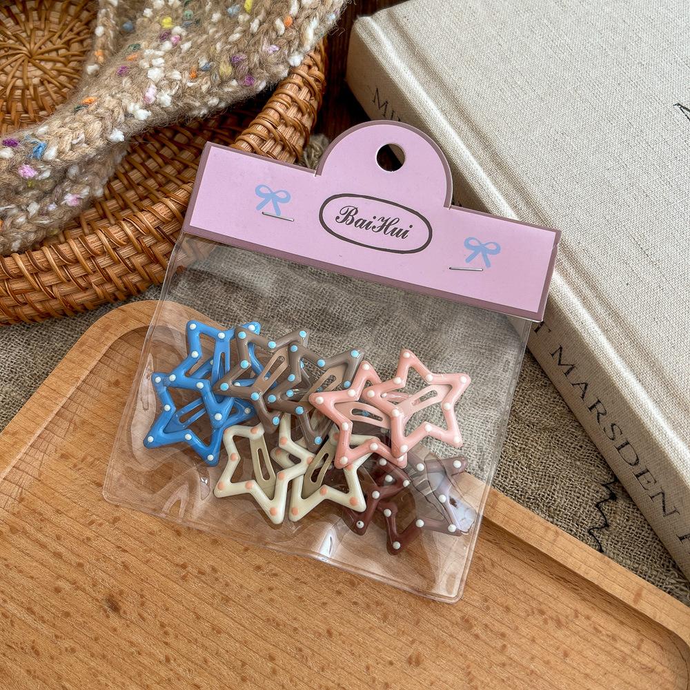 10 шт. новые корейские заколки для волос для девочек, цвет чая с молоком, заколки принцессы с челкой, боковой зажим, аксессуары для волос для маленьких девочек