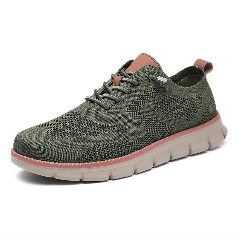 Men's Shoes Summer Breathable New Fly-woven Mesh Breathable Casual Shoes Soft-soled Sports Shoes Wind Men