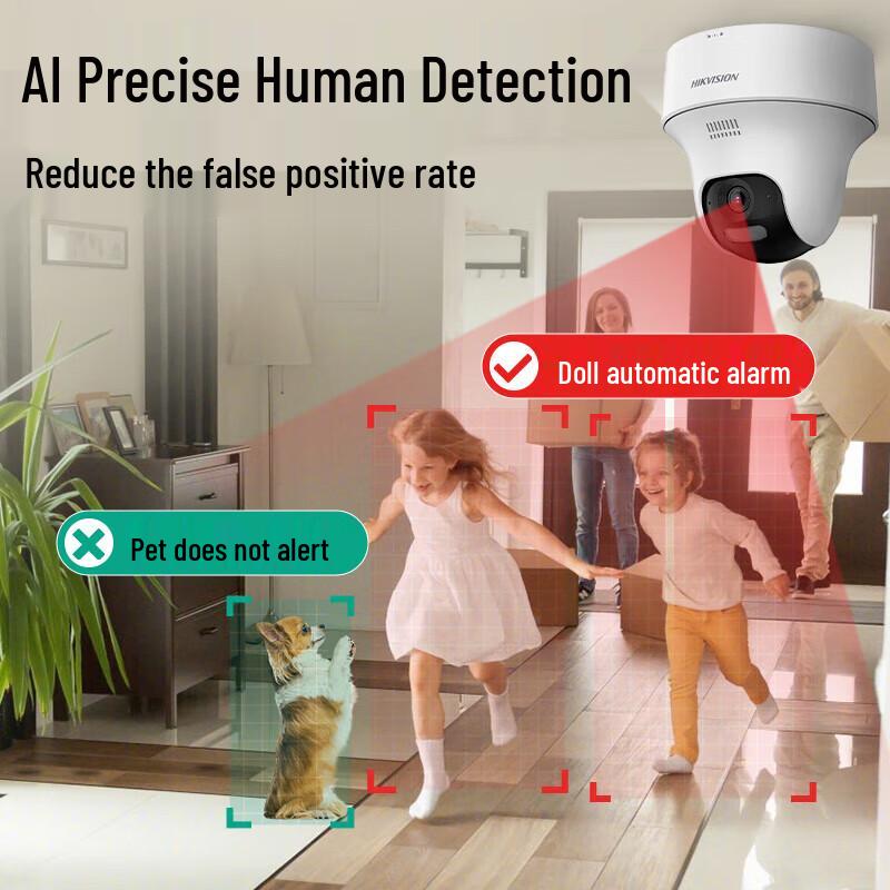 HIKVISION 4MP Full-Color Dual Light Wireless WiFi Dome Camera CN plug (adapter included)