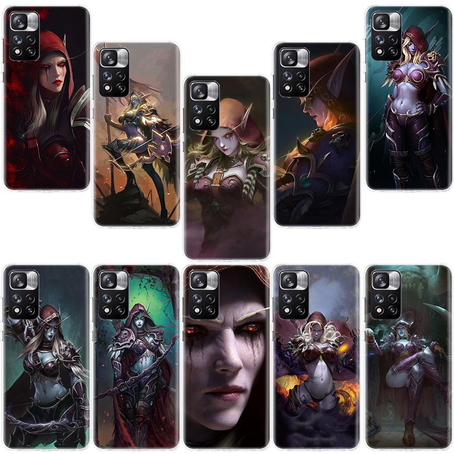 W-World Of W-Warcraft Чехол для телефона с эльфом Для Redmi Note 13 12 Pro Plus 14 15 Pro 5G 11 11T 11E 11S 10 Pro 10S 9 9S Чехол для телефона Прозрачный