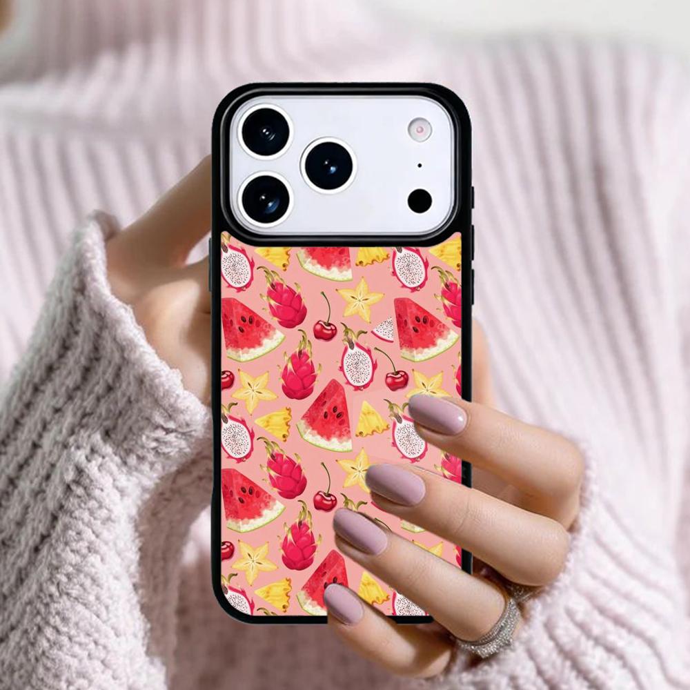 Летний Фруктовый Чехол Для Apple iPhone 17 Air 16E 15 14 Plus 13 12 11 Pro Max Mini Funda Чехол
