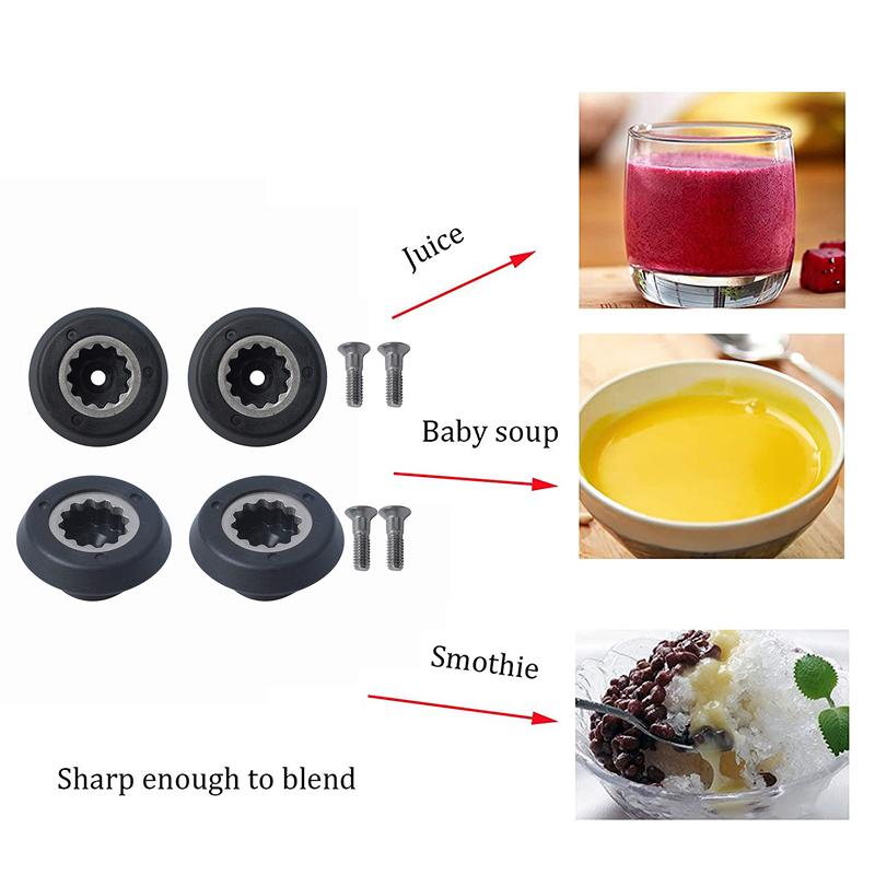 Комплект из 4 сменных гнезд для привода для блендера RX 1700W Nutri-Bullet, металлические и пластиковые сменные аксессуары