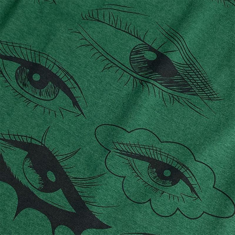 E-girl повседневные укороченные топы с принтом глаз Y2K, женская одежда, модный тонкий жилет без рукавов, крутые винтажные майки для девочек, уличная одежда