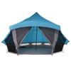 Tipi Tent with Roof and Storage Blue 508 x 470 x 300 cm Taffeta