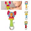 Babyfans Плюшевая игрушка-погремушка с разноцветными бусинами, идеально подходящая для сенсорного развития, координации рук и глаз и интерактивной игры