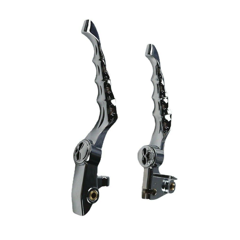 Хромированный мотоциклетный рычаг тормозной муфты с черепом для Yamaha V-Star 650 1100 Custom/Drag Star XVS400