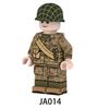 Минифигурки JA009-014 Корпуса морской пехоты, камуфляжные военные солдаты морской пехоты США, строительные блоки, игрушки для детей