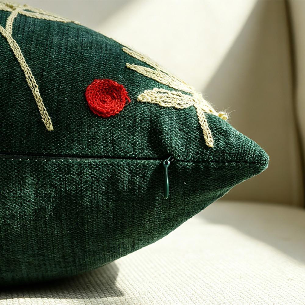 Christmas Tree/Leaf Xmas Decorative Cushion Cover Washable Sofa Pillowcase Bedroom