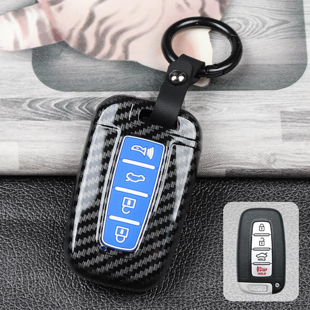 Углеродный чехол для дистанционного ключа автомобиля для Kia Cadenza K7 Carens Borrego Optima Picanto Morning Proceed Shuma Mohave Opirus
