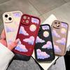 Soft Silicone Square Ladder Printing Pattern Phone Casing Full Cover Camera Shockproof Protection Rubber Case for Samsung