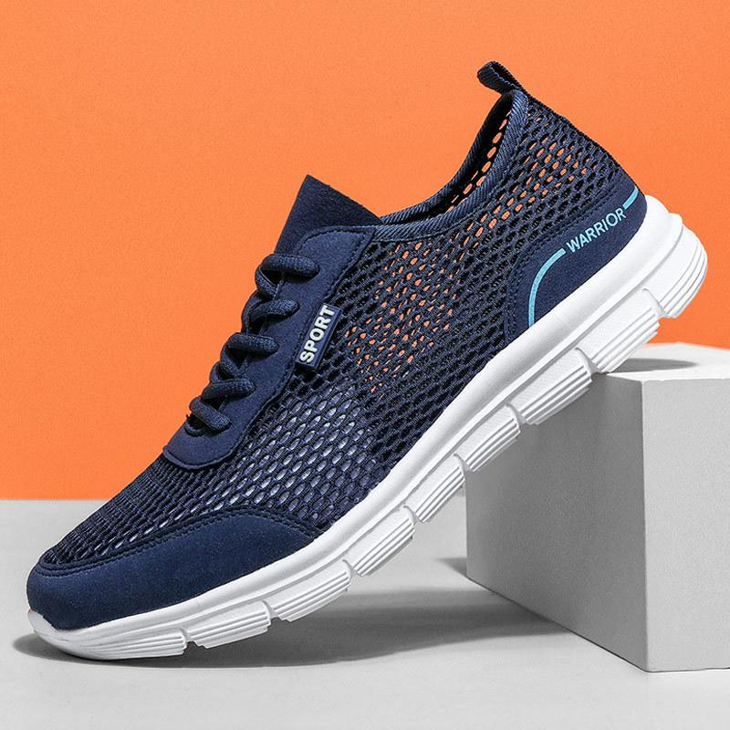 Fashion 2024 New Men Walking Casual Shoes Lightweight Soft Low Top Comfortable Sneakers Outdoor Men Mesh Sports Shoes Tenis Masculino