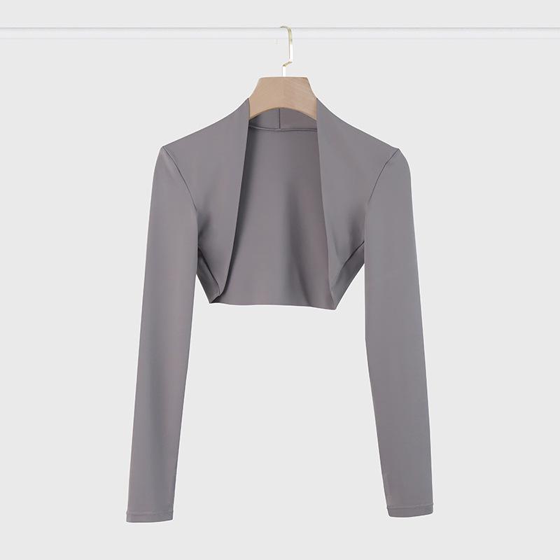 Женский летний кардиган-шаль с длинными рукавами для йоги