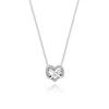 Pandora 392666c01 Moment Sparkling Infinity Heart Silver Necklace