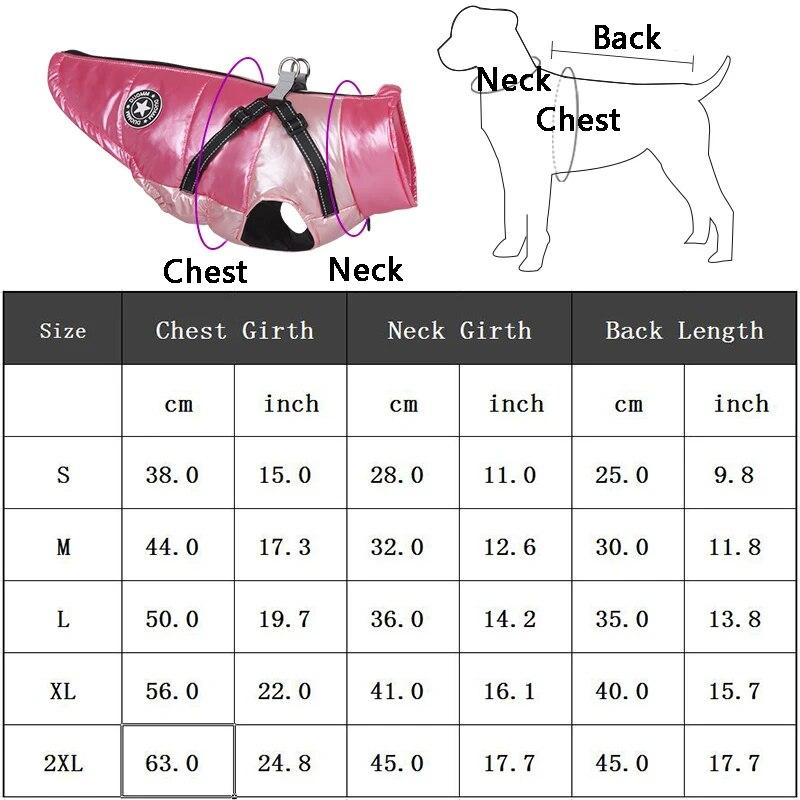 Куртка для собак с шлейкой, зимняя теплая одежда для собак для маленьких и средних собак, водонепроницаемое пальто для домашних животных, костюм французского бульдога чихуахуа