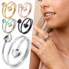 Stainless Steel Rings For Women Energy Lymphatic Drainage Magnets Finger Rings Great Present Idea
