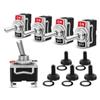 5Pcs Heavy Duty Car Boat Rocker Toggle Switch 15A 250V 2Pin SPST ON/OFF Rocker Switches with Waterproof Boot Spst Rocker Switch Pushbutton Switches 3