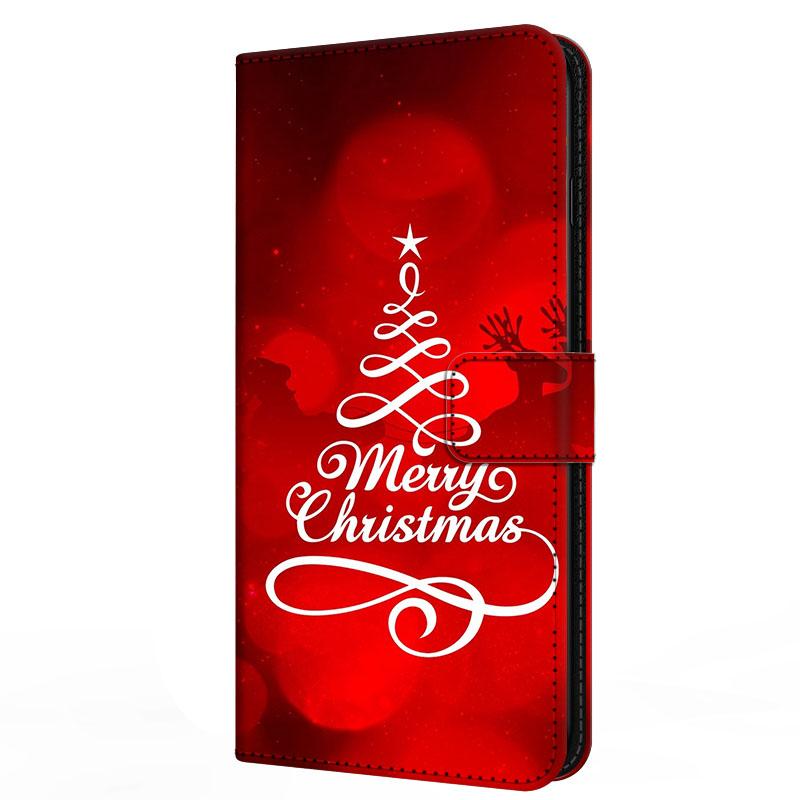 Чехол для Xiaomi Poco F7 F 7 с подставкой-книжка из кожи Merry Christmas Магнитный кошелек-защита Redmi Turbo 4 Pro