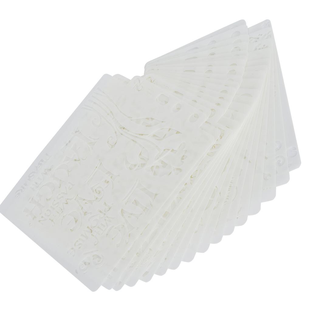 16 шт. шаблон для рисования, полый, точечный рисунок, отвал, буква, узор, декоративная карта