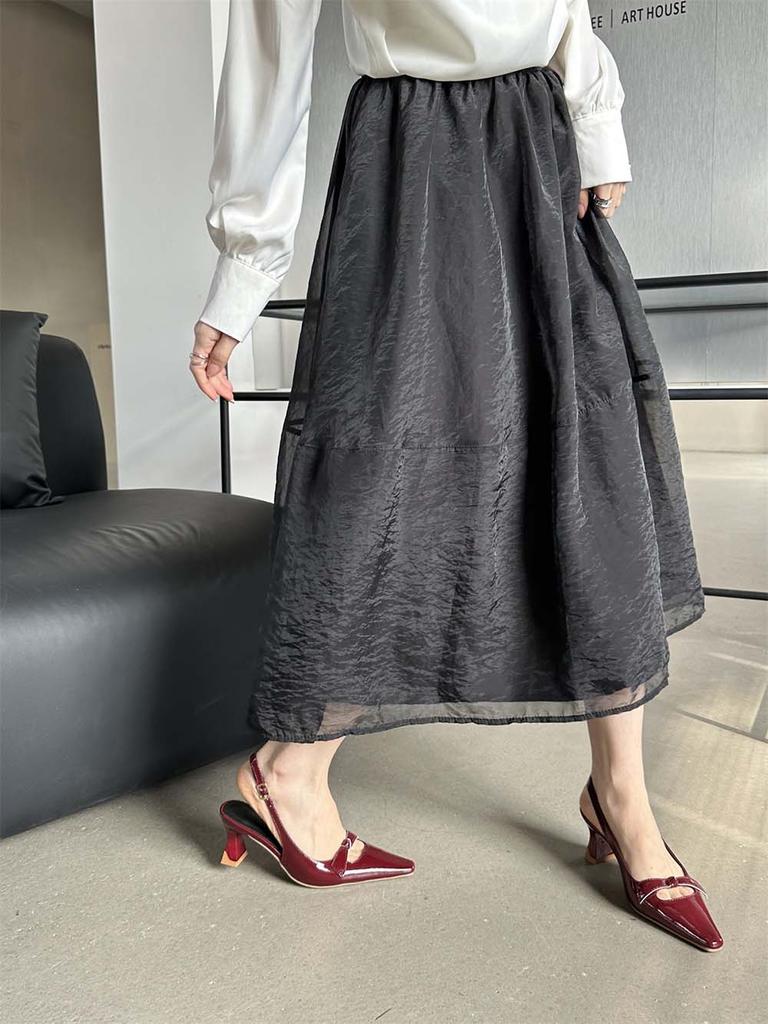 Fashion Pointed Toe Women Sandals 2024 New Arrivals Black Red White Silver Summer Dress Shoes Woman Thick High Heels Back Strap 35-39