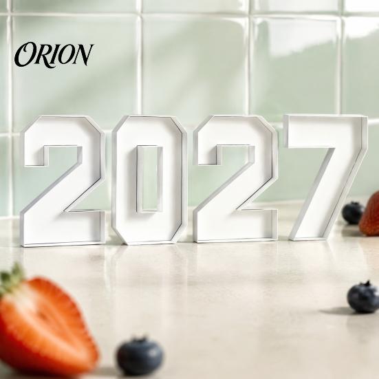 Многоразовый картонный лоток 4 шт. 2026 Наполняемый бокс-цифра для закусок, Подарок для подачи еды на вечеринку, Выпускной, Новый год, День рождения, Юбилей