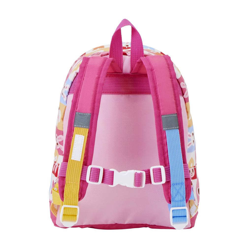 Rucksack Bag Bag Logo Bear Rabbit Boys Girls Kids Baby Children Going To Kindergarten S Pink [MIKI HOUSE] 10-8213-687 (6 Liters)