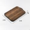 Сервировочный поднос для кофе, столовой, ужина, кухни с ручками, столовая из бамбука