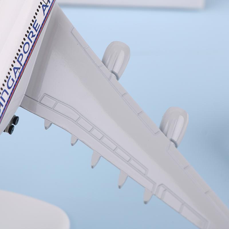 Модель самолета 20 см Boeing A380 Singapore Airlines Самолет Сплав Модель самолета-симулятора Самолет Для детей Игрушки Рождественский подарок