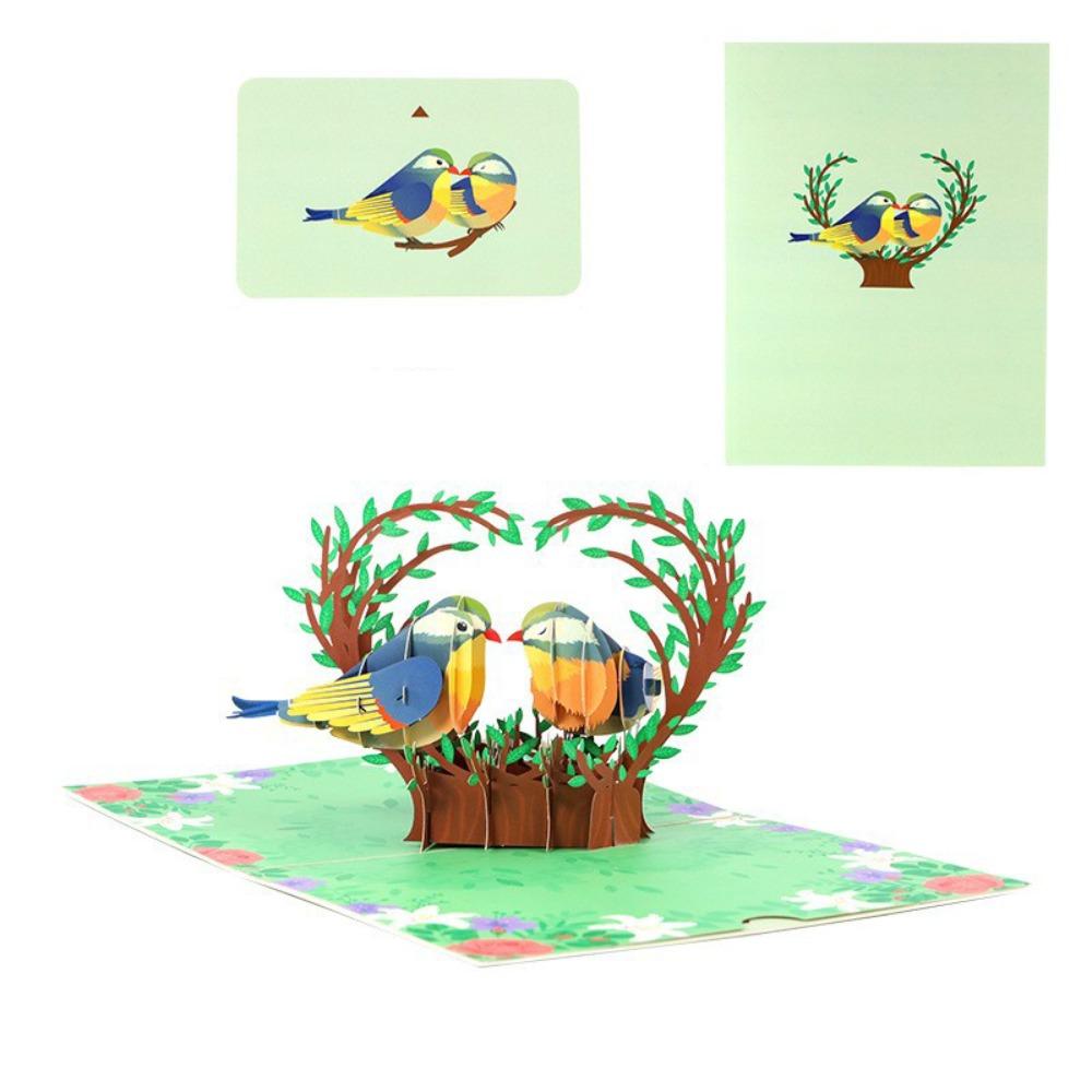 Креативная бумажная 3D открытка с поп-ап элементом, 3D дизайн, романтический стиль, любовная открытка, поздравительная открытка, День матери