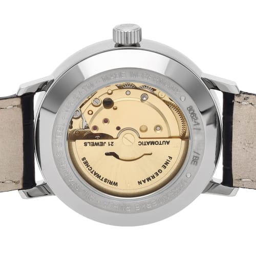 Zeppelin Hindenburg Watch, White Dial, Stainless Steel, Automatic, 40mm, German, Men's, Watch 8062-1